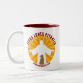 Jesus-Lieben Pitbulls Tasse (Links)