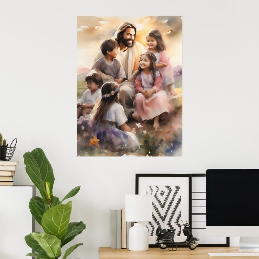 Jesus Lieben Poster (Heimbüro)