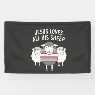 Jesus Lieben seinen ganzen Monat lang LGBT Banner