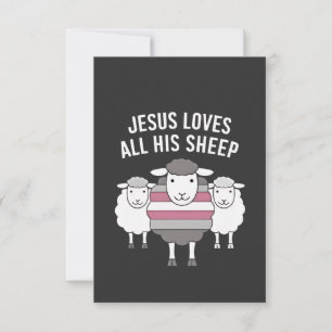 Jesus Lieben seinen ganzen Monat lang LGBT Dankeskarte