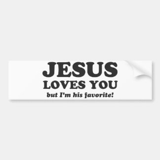 Jesus-Lieben Sie aber ich sind sein Liebling Autoaufkleber