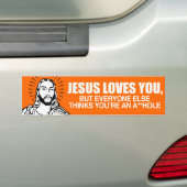 JESUS-LIEBEN SIE ABER - .PNG AUTOAUFKLEBER (Auf Auto)
