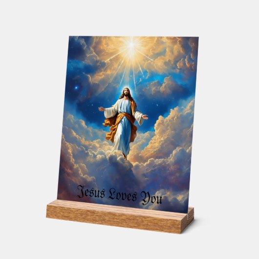 Jesus Lieben Sie Acrylschild (Winkel)