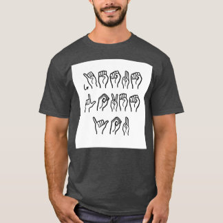 Jesus Lieben Sie ASL T-Shirt