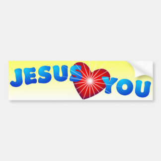Jesus-Lieben Sie Autoaufkleber