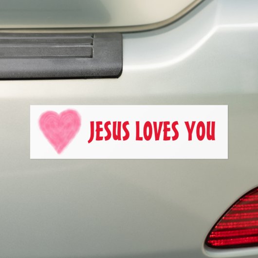 JESUS LIEBEN SIE Autoaufkleber (Auf Auto)