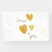 Jesus Lieben Sie Banner Signieren Moderne (Horizontal)