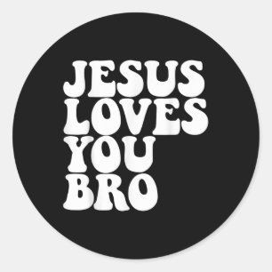 Jesus Lieben Sie Bro Christliche Kirche Jesus Lieb Runder Aufkleber