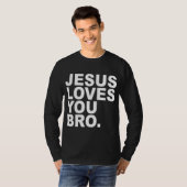 Jesus Lieben Sie Bro - Christlicher Glaube T-Shirt (Vorne ganz)