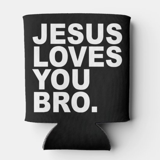 Jesus Lieben Sie Bro - Christlicher Glaubenstreuer Dosenkühler (Rückseite)