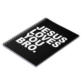 Jesus Lieben Sie Bro - Christlicher Glaubenstreuer Notizblock (Linke Seite)