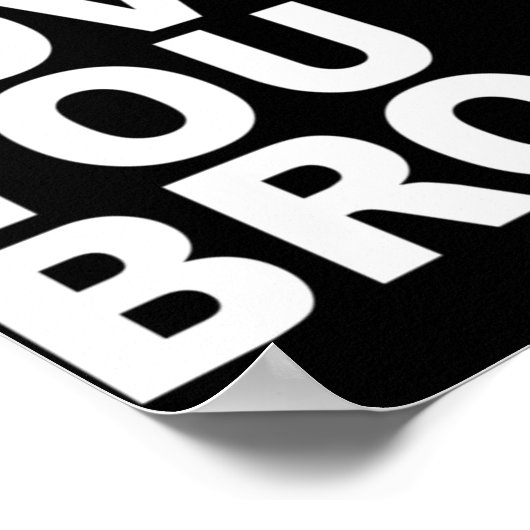 Jesus Lieben Sie Bro - Christlicher Glaubenstreuer Poster (Ecke)