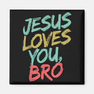 Jesus Lieben Sie Bro Funny Christlichen Jungen Jun Magnet