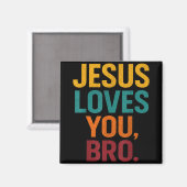 Jesus Lieben Sie Bro Funny Christlichen Jungen Jun Magnet (Vorderseite/Rückseite)