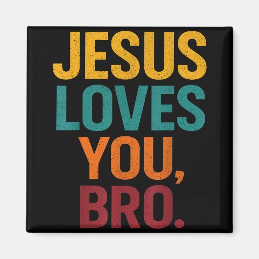 Jesus Lieben Sie Bro Funny Christlichen Jungen Jun Magnet (Vorne)