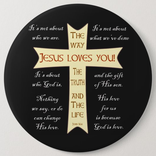 Jesus Lieben Sie Button (Vorderseite)