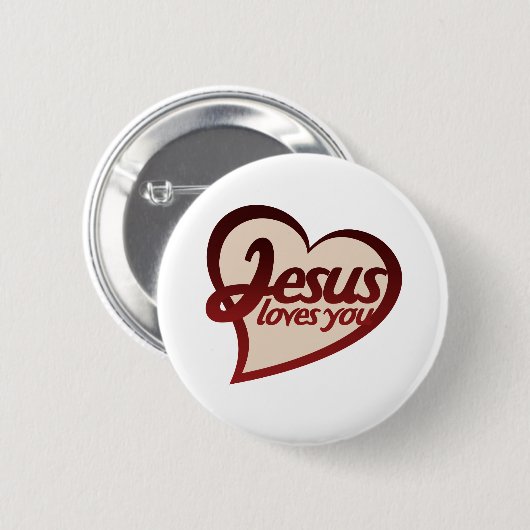 Jesus Lieben Sie Button (Vorne & Hinten)