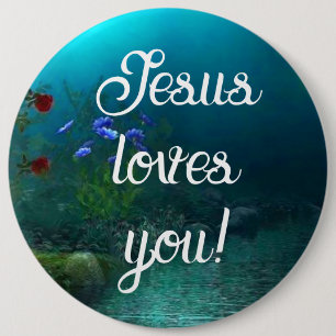 Jesus Lieben Sie Button
