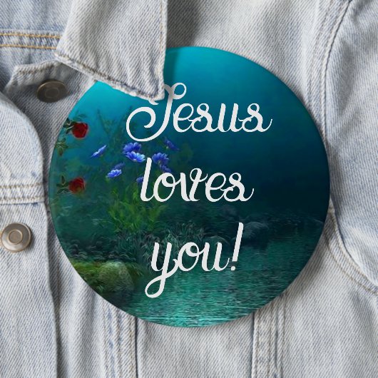 Jesus Lieben Sie Button (Beispiel)