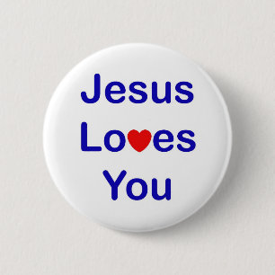 Jesus-Lieben Sie Button