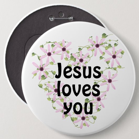 Jesus Lieben Sie Button (Vorne & Hinten)