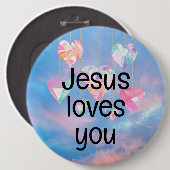 Jesus Lieben Sie Button (Vorne & Hinten)
