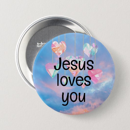 Jesus Lieben Sie Button (Vorne & Hinten)
