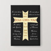 Jesus Lieben Sie Button (Vorderseite)