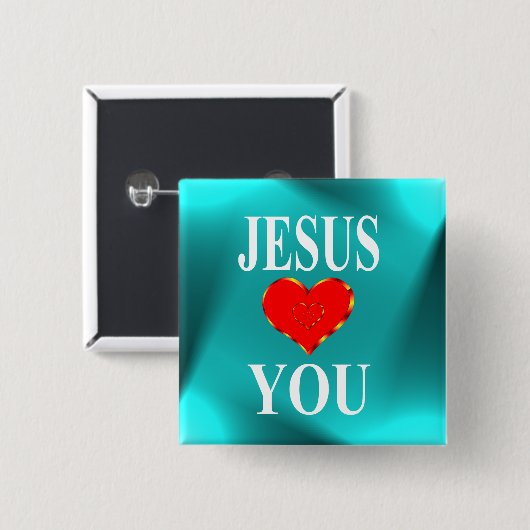 Jesus Lieben Sie Button (Vorne & Hinten)