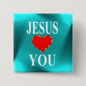 Jesus Lieben Sie Button (Vorderseite)