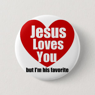 Jesus Lieben Sie Button