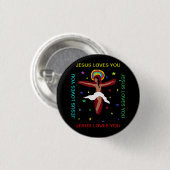 Jesus Lieben Sie Button (Vorne & Hinten)