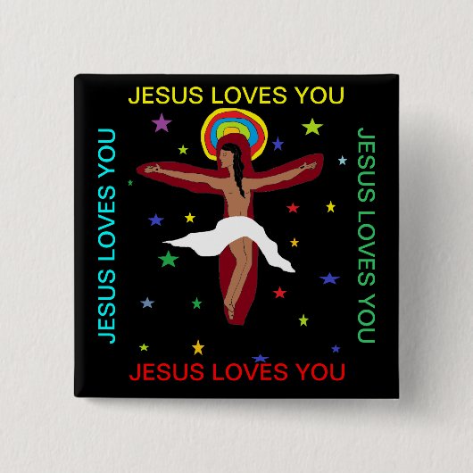 Jesus Lieben Sie Button (Vorderseite)
