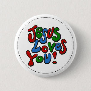 Jesus Lieben Sie Button