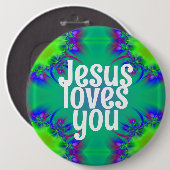 Jesus Lieben Sie Button (Vorne & Hinten)