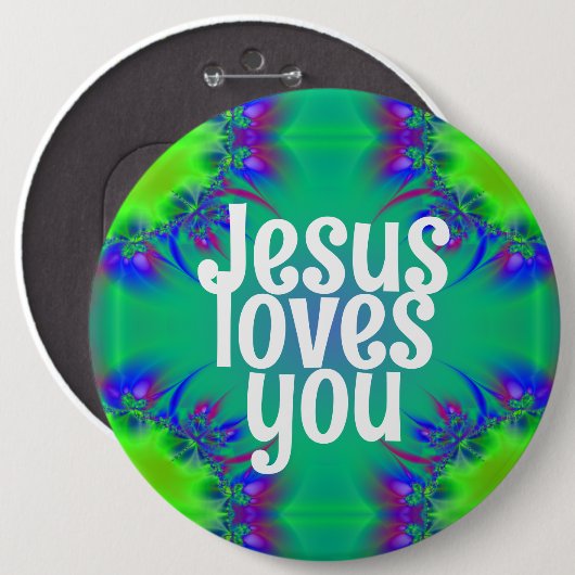 Jesus Lieben Sie Button (Vorne & Hinten)