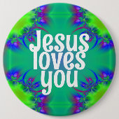 Jesus Lieben Sie Button (Vorderseite)