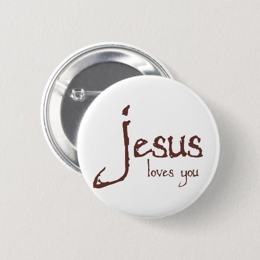 Jesus-Lieben Sie Button (Vorne & Hinten)