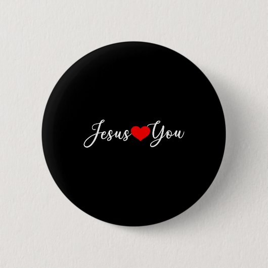 Jesus Lieben Sie - Christlich Button (Vorderseite)