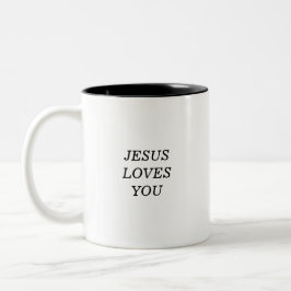 Jesus Lieben Sie Christlich Glaubenssatz Kaffee Ta Zweifarbige Tasse