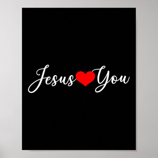 Jesus Lieben Sie - Christlich Poster (Vorne)