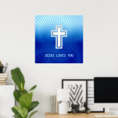 JESUS LIEBEN SIE - Christlich Poster (Heimbüro)