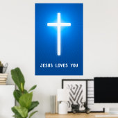 JESUS LIEBEN SIE - Christlich Poster (Heimbüro)