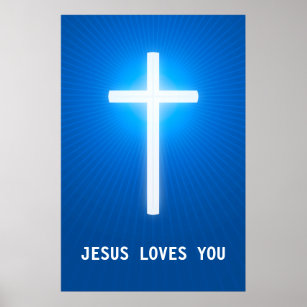 JESUS LIEBEN SIE - Christlich Poster