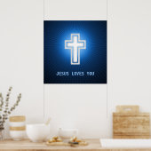 JESUS LIEBEN SIE - Christlich Poster (Küche)