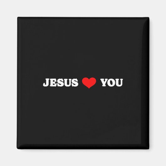 Jesus Lieben Sie - Christlich Religiös Magnet (Vorne)