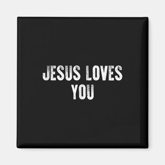 Jesus Lieben Sie Christlichen religiösen Glauben f Magnet (Vorne)