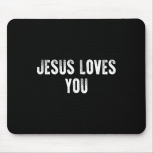 Jesus Lieben Sie Christlichen religiösen Glauben f Mousepad