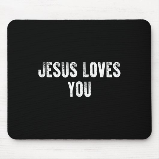 Jesus Lieben Sie Christlichen religiösen Glauben f Mousepad (Vorne)