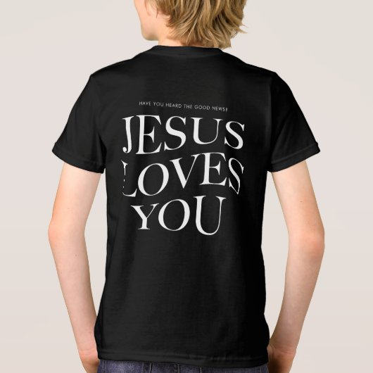 Jesus Lieben Sie | Christliches ästhetisches Appar Tri-Blend Shirt (Rückseite)